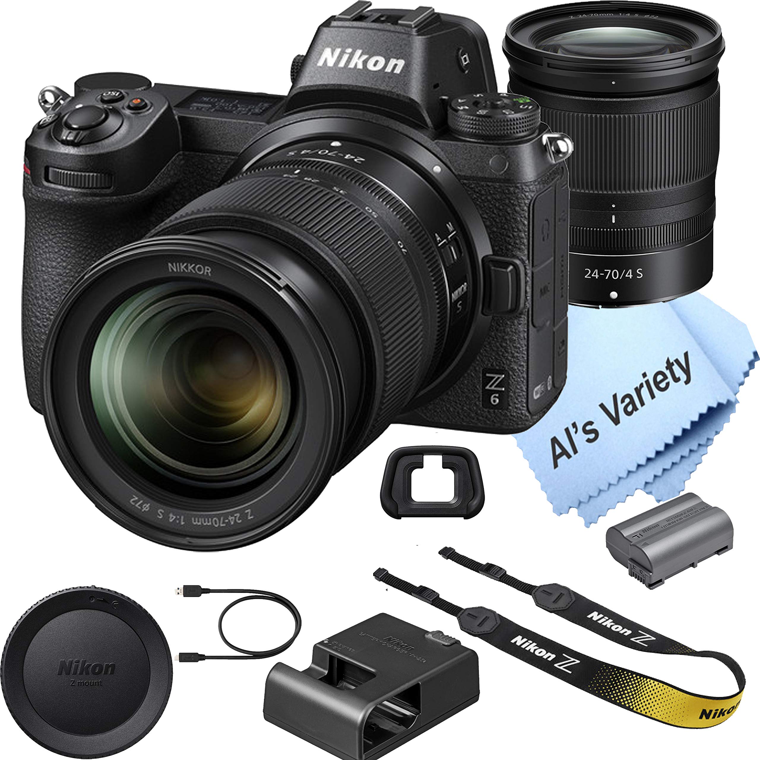 Amazon | Nikon Z6 FX-Format ミラーレスカメラ 24-70mmレンズ付き